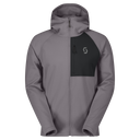 Scott M HOODY DEFINED WARM ZIP evening grey/black XXL - PeakStyle